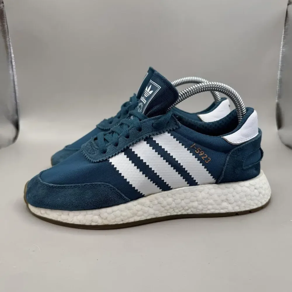 Adidas I-5923 Shoes Womens Size 6 Blue White Boost Running Sneakers CQ2529